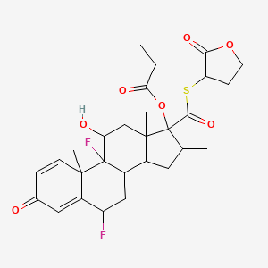molecular formula C28H34F2O7S B10858145 Zoticasone propionate 