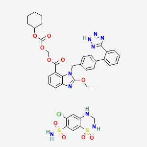 molecular formula C39H40ClN9O10S2 B10858148 Atacand plus 