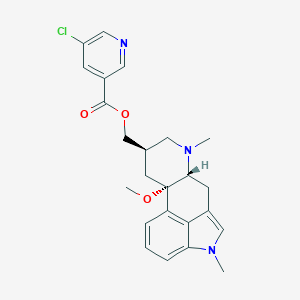 molecular formula C24H26ClN3O3 B108583 Debromo Chloro Nicergoline CAS No. 38536-28-6