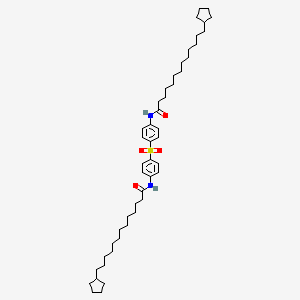 molecular formula C48H76N2O4S B10858306 Chaulmosulfone CAS No. 473-32-5