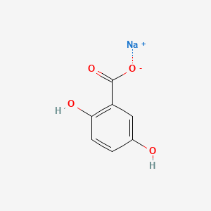 molecular formula C7H5NaO4 B10858374 Sodium gentisate CAS No. 106120-03-0