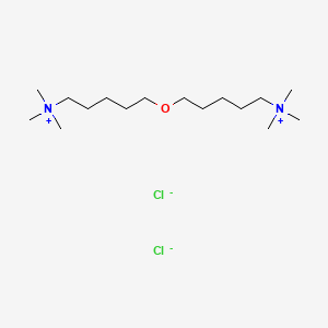 molecular formula C16H38Cl2N2O B10858440 Oxydipentonium chloride CAS No. 7174-23-4