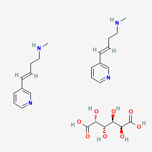 molecular formula C26H38N4O8 B10858461 Rivanicline galactarate CAS No. 675132-86-2