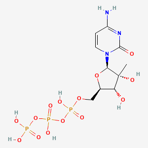 molecular formula C10H18N3O14P3 B10858473 2'-c-Methylcytidine triphosphate 