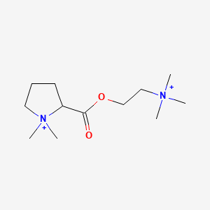 molecular formula C12H26N2O2+2 B10858481 Trepirium CAS No. 752138-05-9
