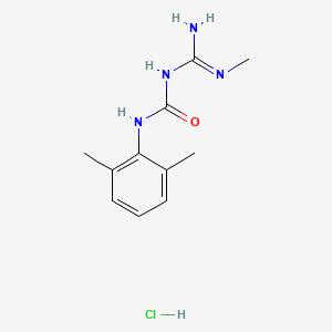 molecular formula C11H17ClN4O B10858486 Lidamidine hydrochloride CAS No. 66283-88-3