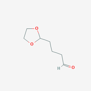 molecular formula C7H12O3 B108585 4-(1,3-Dioxolan-2-yl)butanal CAS No. 16776-90-2