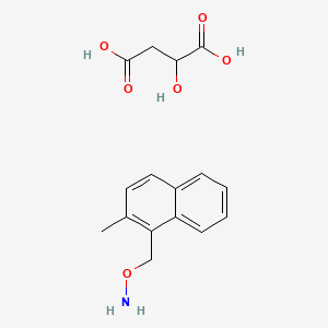 molecular formula C16H19NO6 B10858525 Nafomine malate CAS No. 23247-36-1