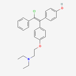 molecular formula C26H28ClNO2 B10858560 4-Hydroxyclomiphene CAS No. 104575-08-8