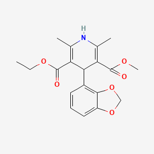 molecular formula C19H21NO6 B10858576 Oxodipine CAS No. 119914-34-0