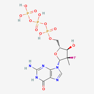 molecular formula C11H17FN5O13P3 B10858583 AT-9010 CAS No. 1261253-79-5