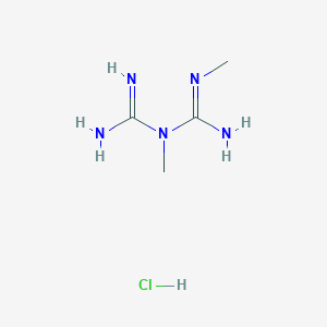 molecular formula C4H12ClN5 B10858597 metformin XR 