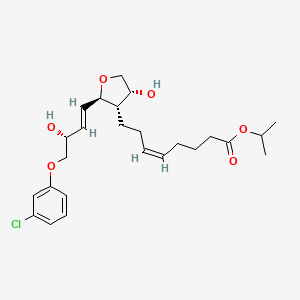 molecular formula C25H35ClO6 B10858654 propan-2-yl (Z)-8-[(2R,3S,4R)-2-[(E,3R)-4-(3-chlorophenoxy)-3-hydroxybut-1-enyl]-4-hydroxyoxolan-3-yl]oct-5-enoate 