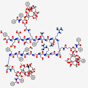 molecular formula C257H308N32O79 B10858675 ANG1005 CAS No. 1075214-55-9