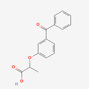 molecular formula C16H14O4 B10858706 Bakeprofen CAS No. 117819-25-7