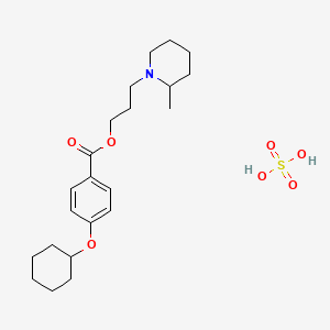 molecular formula C22H35NO7S B10858718 Cyclomethycaine sulfate CAS No. 50978-10-4