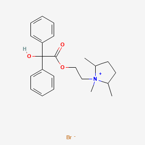 molecular formula C23H30BrNO3 B10858773 Dimetipirium bromide CAS No. 51047-24-6