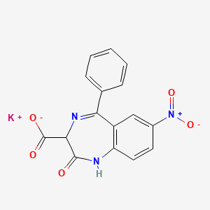 molecular formula C16H10KN3O5 B10858811 Potassium nitrazepate CAS No. 5571-84-6