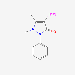 molecular formula C11H11IN2O B10858839 Iodoantipyrine I 131 CAS No. 3791-63-7