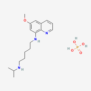 molecular formula C18H30N3O5P B10858846 Pentaquine phosphate CAS No. 5428-64-8