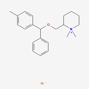 molecular formula C22H30BrNO B10858946 Pirdonium Bromide CAS No. 35620-67-8