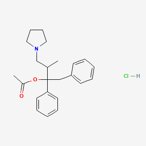molecular formula C23H30ClNO2 B10858957 Pyrroliphene hydrochloride CAS No. 5591-44-6