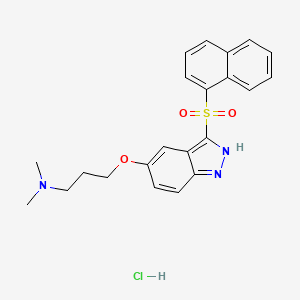 molecular formula C22H24ClN3O3S B10859008 Cerlapirdine Hydrochloride CAS No. 925447-04-7