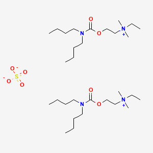 molecular formula C30H66N4O8S B10859023 Dibutoline sulfate CAS No. 124129-35-7