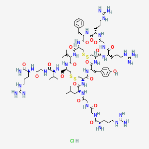 molecular formula C78H127ClN30O18S4 B10859040 Iseganan hydrochloride CAS No. 256475-21-5