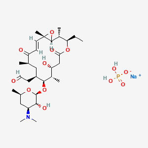 molecular formula C31H53NNaO13P B10859056 Rosaramicin sodium phosphate CAS No. 60802-40-6