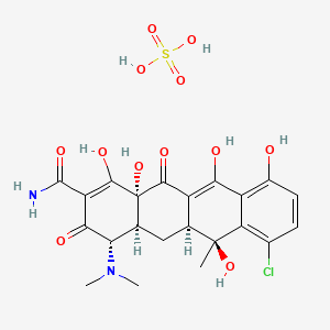 molecular formula C22H25ClN2O12S B10859059 Chlortetracycline bisulfate 