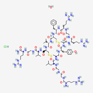 molecular formula C78H129ClN30O19S4 B10859087 Unii-1aao72P26F CAS No. 244015-05-2