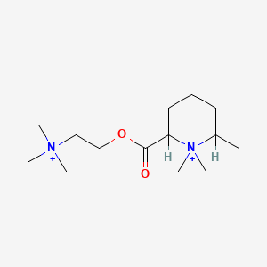 molecular formula C14H30N2O2+2 B10859164 Dimecolonium CAS No. 20110-34-3