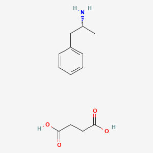 molecular formula C13H19NO4 B10859169 Levamfetamine succinate CAS No. 5634-40-2
