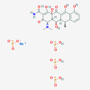 molecular formula C22H27N2NaO20P4 B10859217 Doxycycline fosfatex 