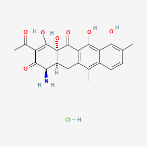 molecular formula C22H22ClNO7 B10859218 Cetocycline hydrochloride CAS No. 53274-41-2