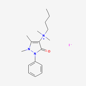 molecular formula C17H26IN3O B10859233 Butopyrammonium iodide CAS No. 7077-30-7