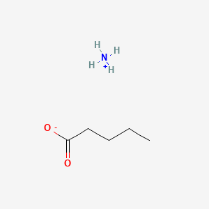 molecular formula C5H10O2.H3N<br>C5H13NO2 B10859240 Ammonium Valerate CAS No. 5972-85-0