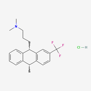 molecular formula C21H25ClF3N B10859263 Fluotracen hydrochloride CAS No. 57363-14-1