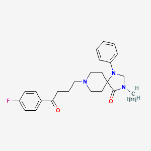 molecular formula C24H28FN3O2 B10859289 Mespiperone (11C) CAS No. 94153-50-1