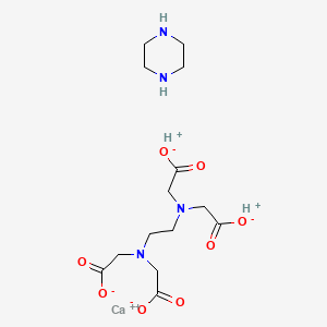 molecular formula C14H24CaN4O8 B10859298 Piperazine edetate calcium CAS No. 12002-30-1