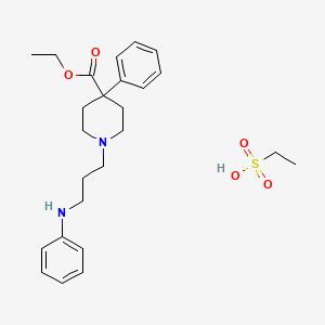 molecular formula C25H36N2O5S B10859326 Piminodine esylate CAS No. 7081-52-9
