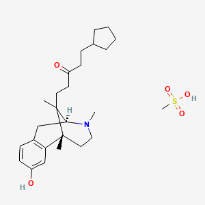molecular formula C26H41NO5S B10859348 Quadazocine mesylate CAS No. 71276-44-3