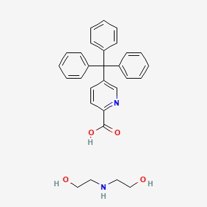 molecular formula C29H30N2O4 B10859352 Picotrin diolamine CAS No. 64063-83-8