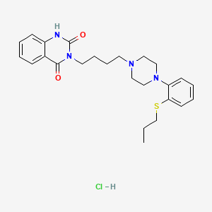 molecular formula C25H33ClN4O2S B10859401 Tioperidone hydrochloride CAS No. 52618-68-5