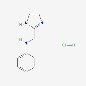 molecular formula C10H14ClN3 B10859409 Phenamazoline hydrochloride CAS No. 24359-77-1