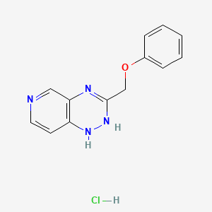 molecular formula C13H13ClN4O B10859426 Oxifungin hydrochloride CAS No. 55242-74-5