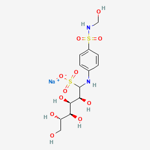 molecular formula C13H21N2NaO11S2 B10859432 Glucosulfamide CAS No. 7007-76-3