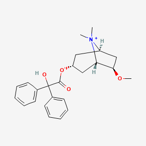 molecular formula C24H30NO4+ B10859459 Tropenziline CAS No. 23409-43-0