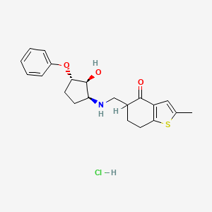 molecular formula C21H26ClNO3S B10859481 Tipentosin HCl CAS No. 95588-10-6